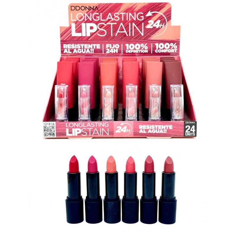 LIPSTAIN LONGLASTING MATTE FIJO 24H A REF: 12181A (D'DONNA)