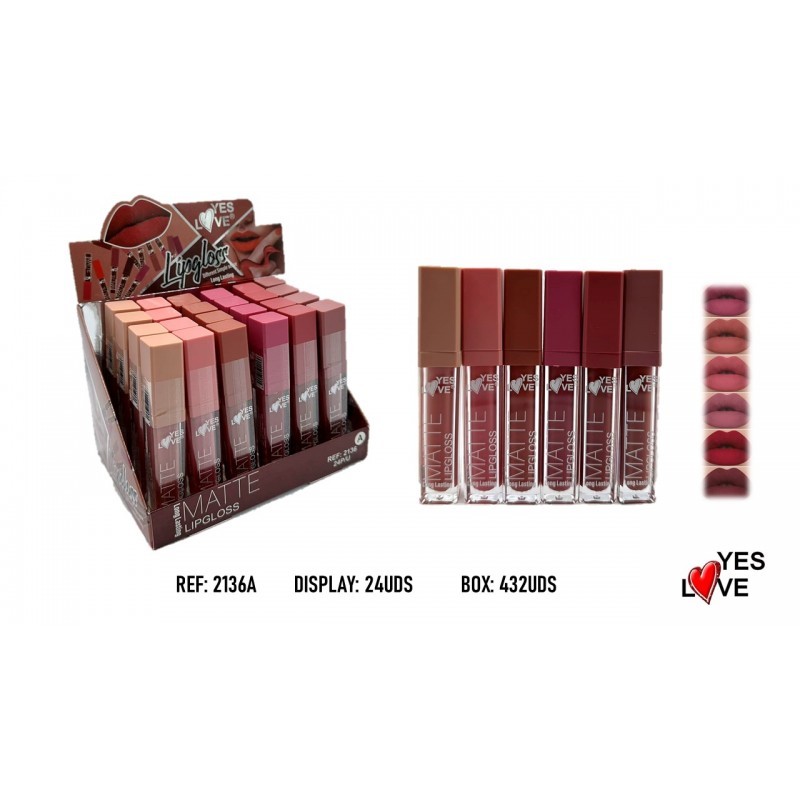 LIPGLOSS MATTE 24H REF: 2136A (YES LOVE)