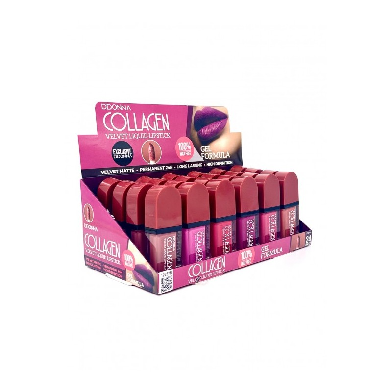 LIQUID LIPSTICK COLLAGEN VELVET B REF: 12257B (D'DONNA)