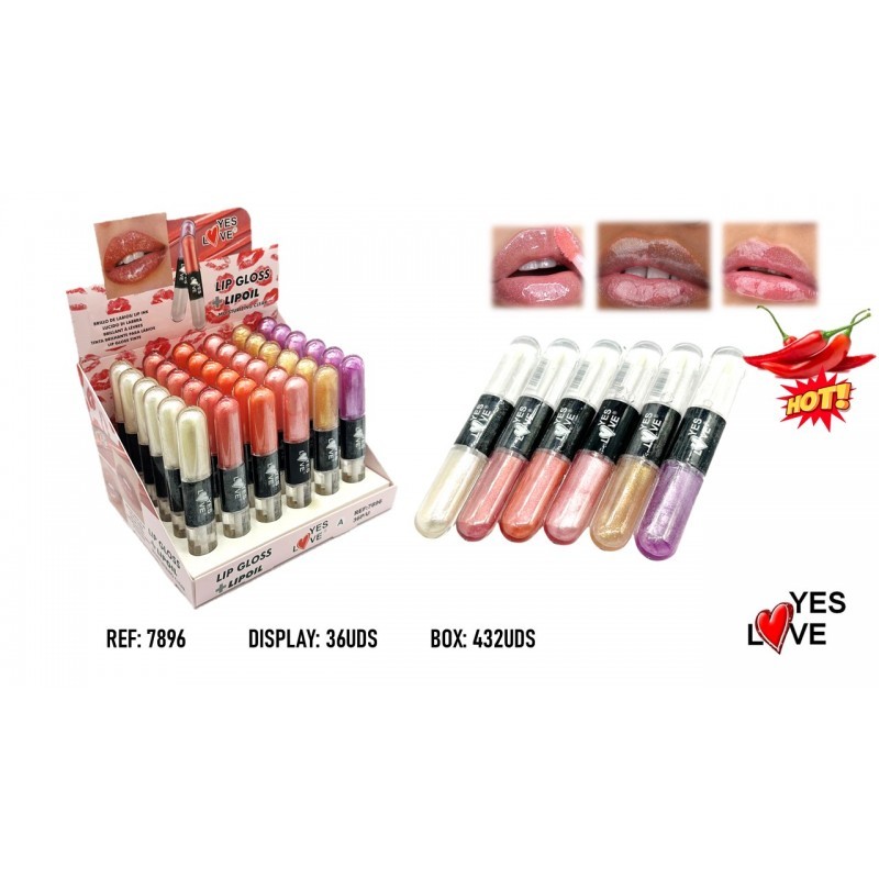 BRILLO DE LABIOS GLOSS DOBLE REF: 7896 (YES LOVE)