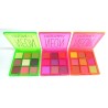 NEON EYESHADOW PINK + ORANGE + GREEN REF: 11124B (D'DONNA)