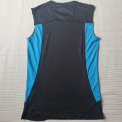 CAMISETA TIRANTES NEGRO Y AZUL