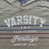 CAMISETA VARSITY CORTA ARMY TALLA M