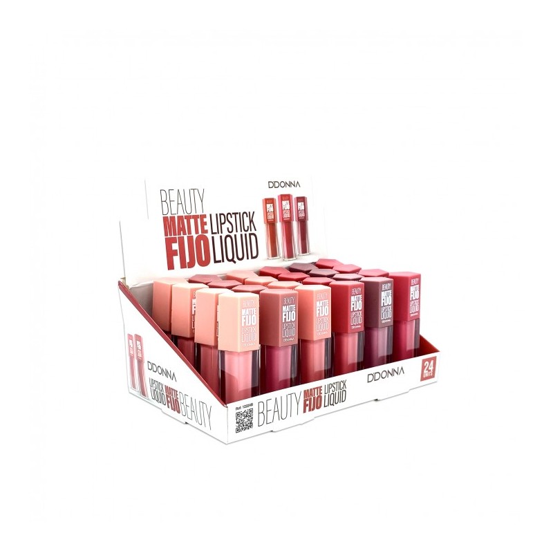 LIPSTICK LIQUID BEAUTY MATTE FIJO B REF: 12224B (D'DONNA)