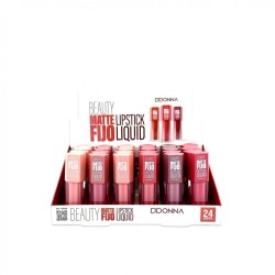 LIPSTICK LIQUID BEAUTY MATTE FIJO B REF: 12224B (D'DONNA)