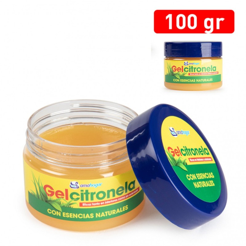 GEL CITRONELA ESENCIAS NATURALES 100 GR (AMAHOGAR)