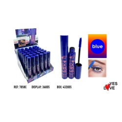 MASCARA COLOR AZUL VOLUMEN...