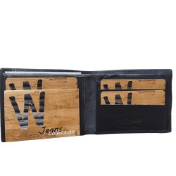 CARTERA JEANS PIEL NEGRO REF: W391123N (WILDZONE)