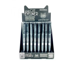 EYELINER LIQUID CAT BLACK 24H REF: 11248A D'DONNA)