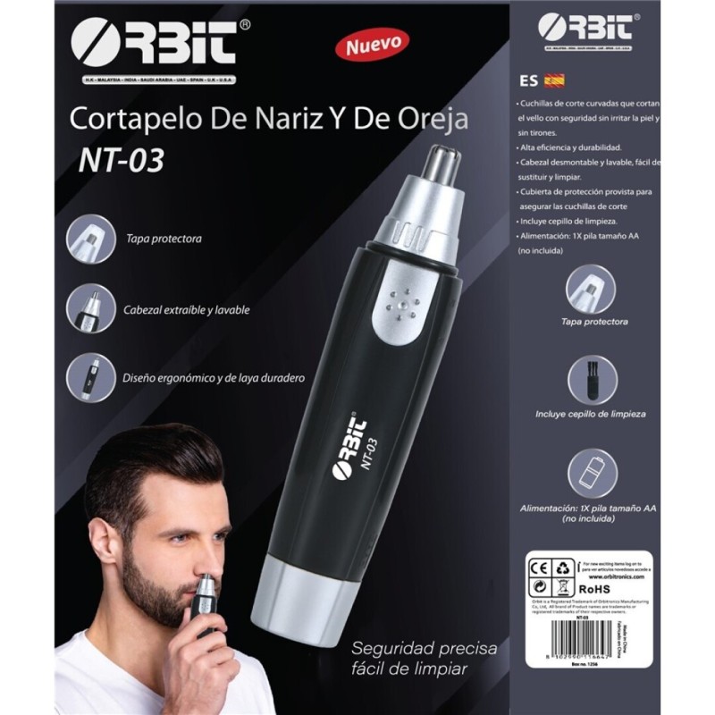 CORTAPELO DE NARIZ Y OREJA NT-03 (ORBIT)