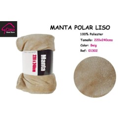 MANTA POLAR LISA BEIGE...