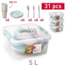 SET PICNIC 31 PIEZAS CON CAJA PARA GUARDAR