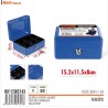 CAJA DE CAUDALES AZUL 15,2X11,5X8 CM (KMT TOOLS)