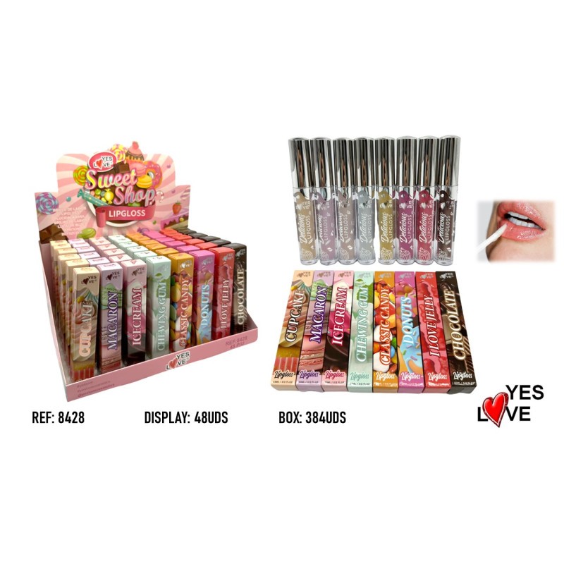 BRILLO DE LABIOS SWEET SHOP ESENCIAS DULCES REF: 8428 (YES LOVE)