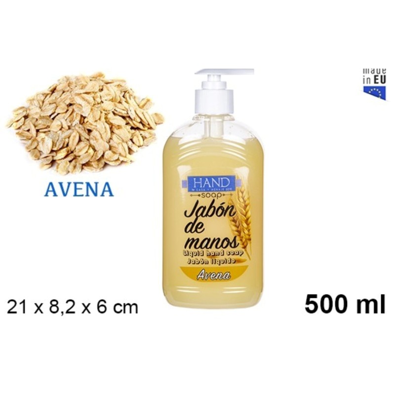 JABON LIQUIDO DE MANOS AVENA 500 ML (HAND SOAP)