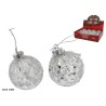 BOLAS DE NAVIDAD LED PLATA 2X8CM