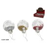 BOLAS DE NAVIDAD 5 LED CALIDO CON ESPUMILLON