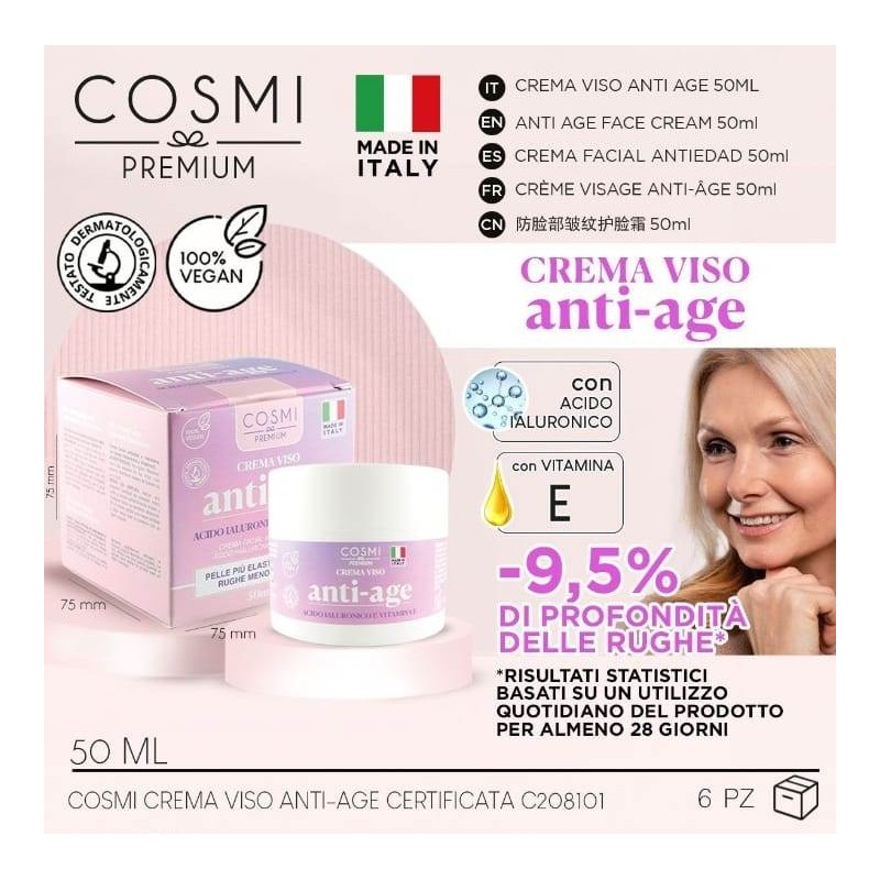 CREMA ANTIEDAD ACIDO HIALURONICO 50 ML (COSMI)