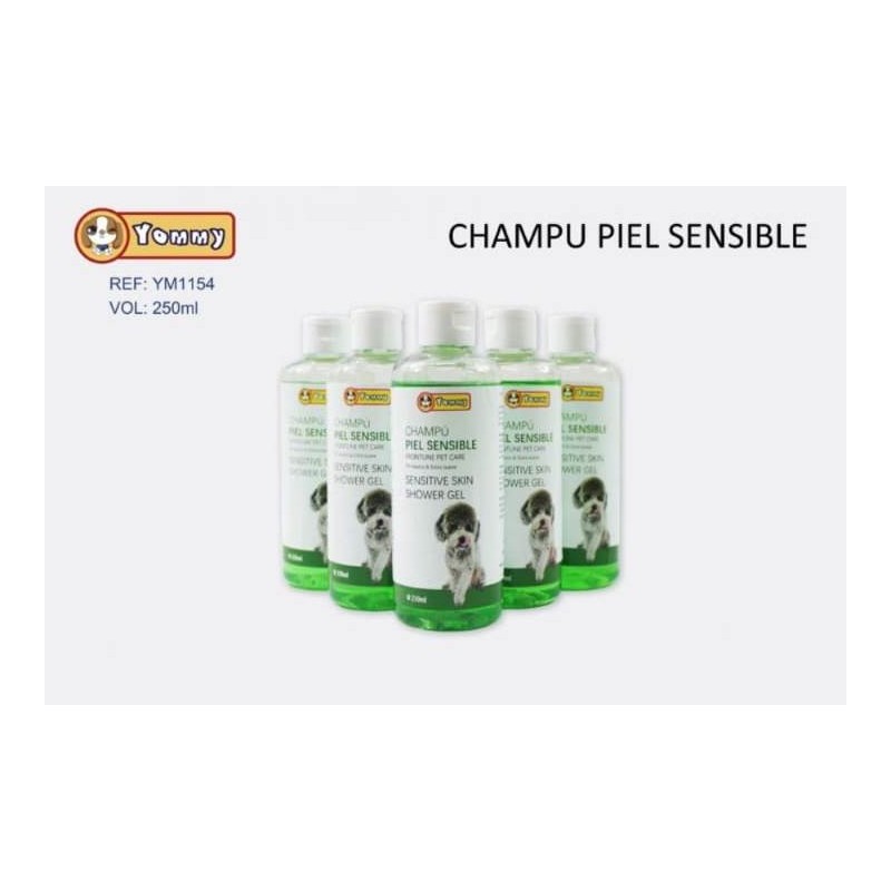 CHAMPU PARA PERROS PIEL SENSIBLE 250 ML (YOMMY)