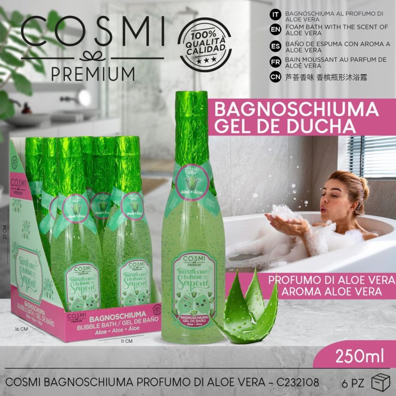 GEL DE BAÑO ALOE VERA 250 ML (COSMI)