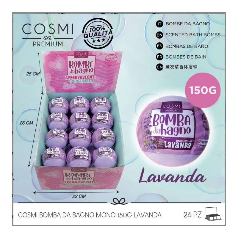 BOMBA DE BAÑO LAVANDA 150 GR (COSMI)