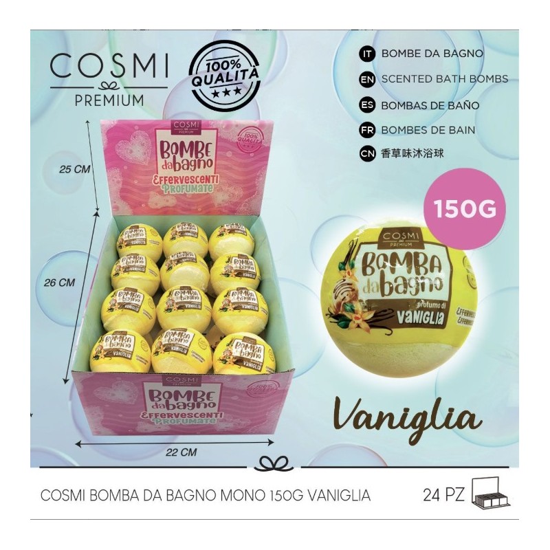 BOMBA DE BAÑO VAINILLA 150 GR (COSMI)