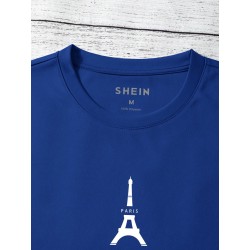 CAMISETA AZUL PARIS TALLA S